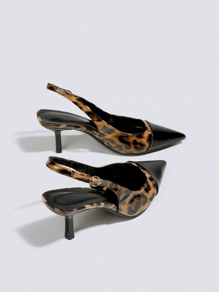 Pantofi cu toc SHEIN, negru