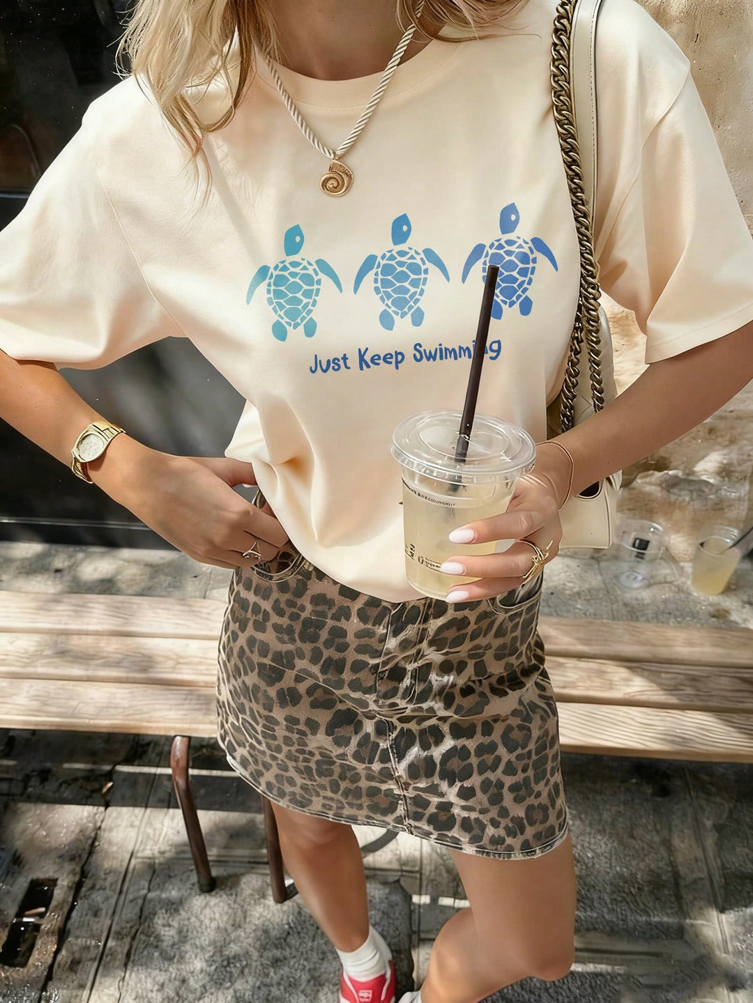 Tricou SHEIN, bej
