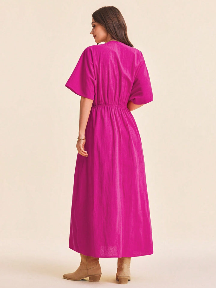Rochie maxi SHEIN, roz