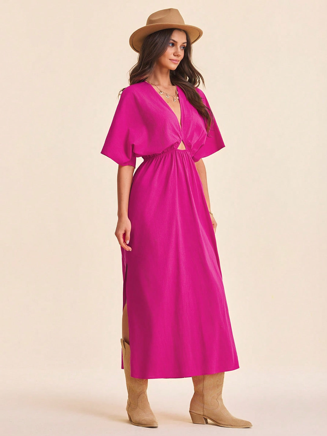 Rochie maxi SHEIN, roz