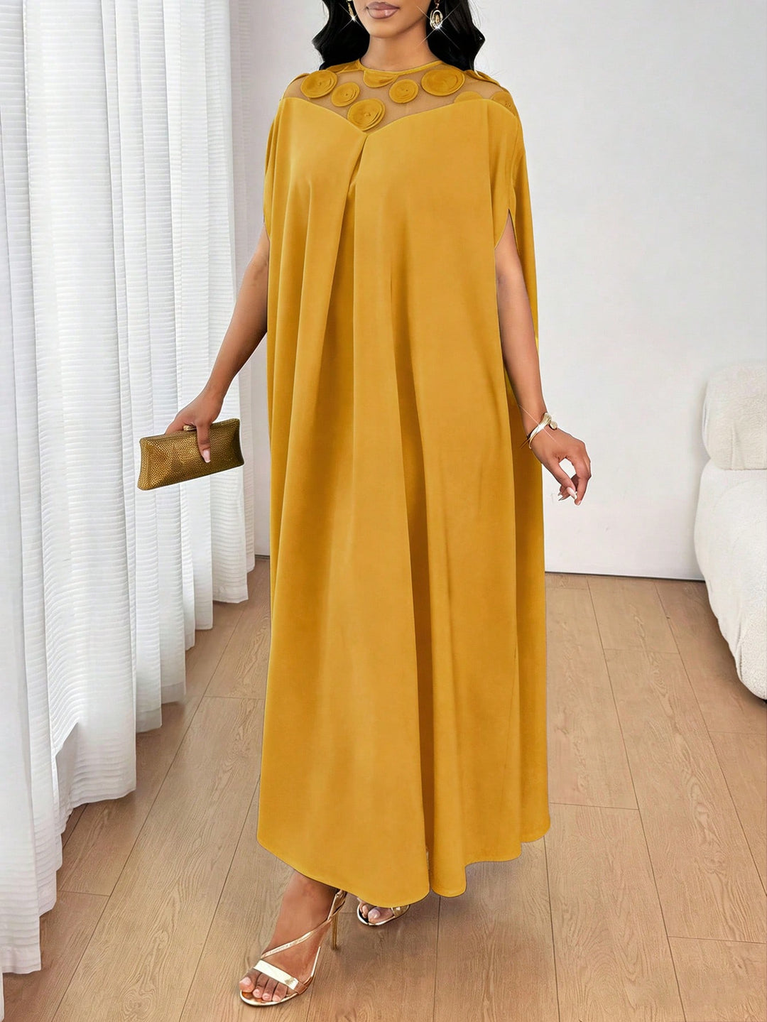 Rochie maxi SHEIN, galben