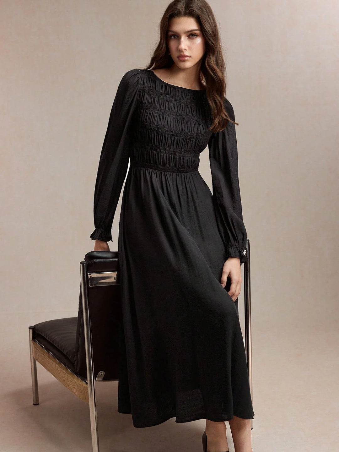 Rochie maxi SHEIN, negru