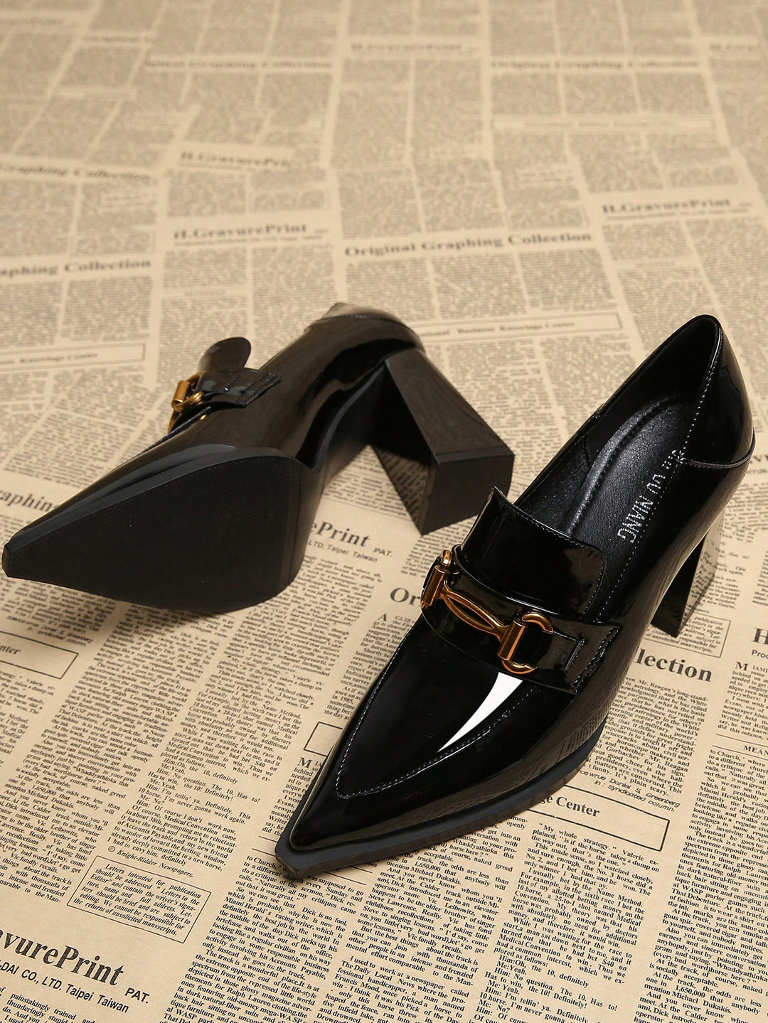 Pantofi cu toc SHEIN, negru