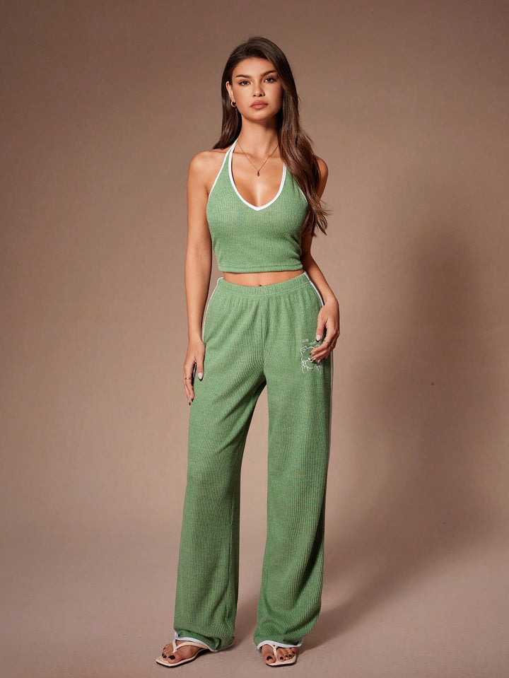Set pijamale SHEIN, verde