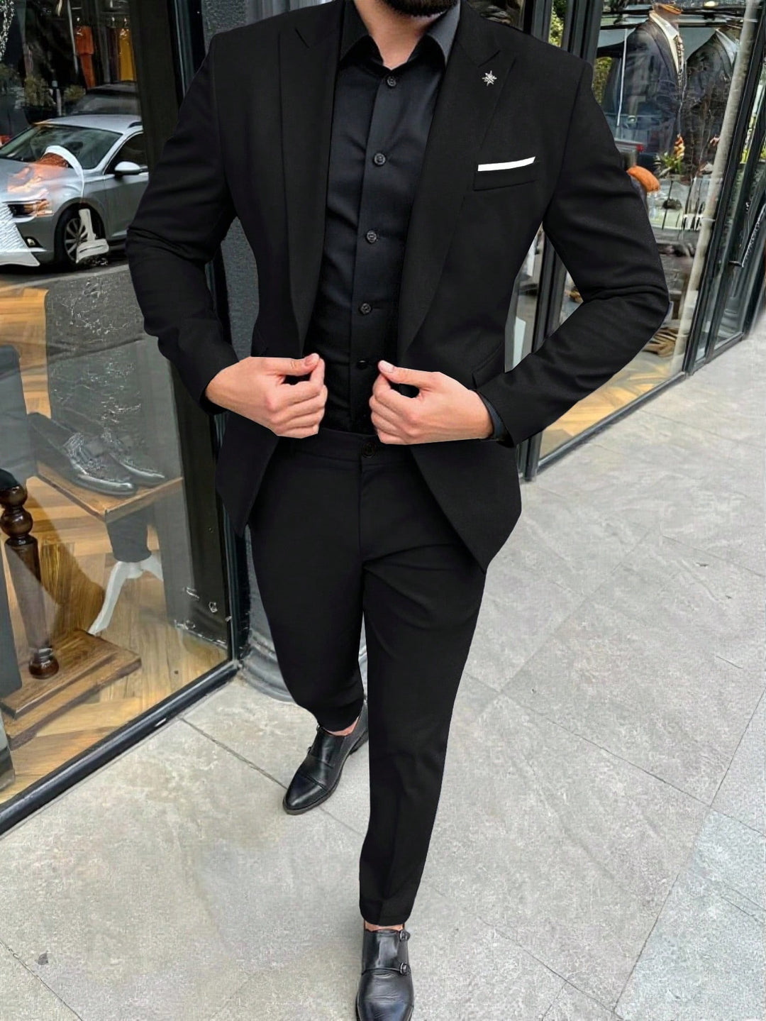 Costum SHEIN, negru