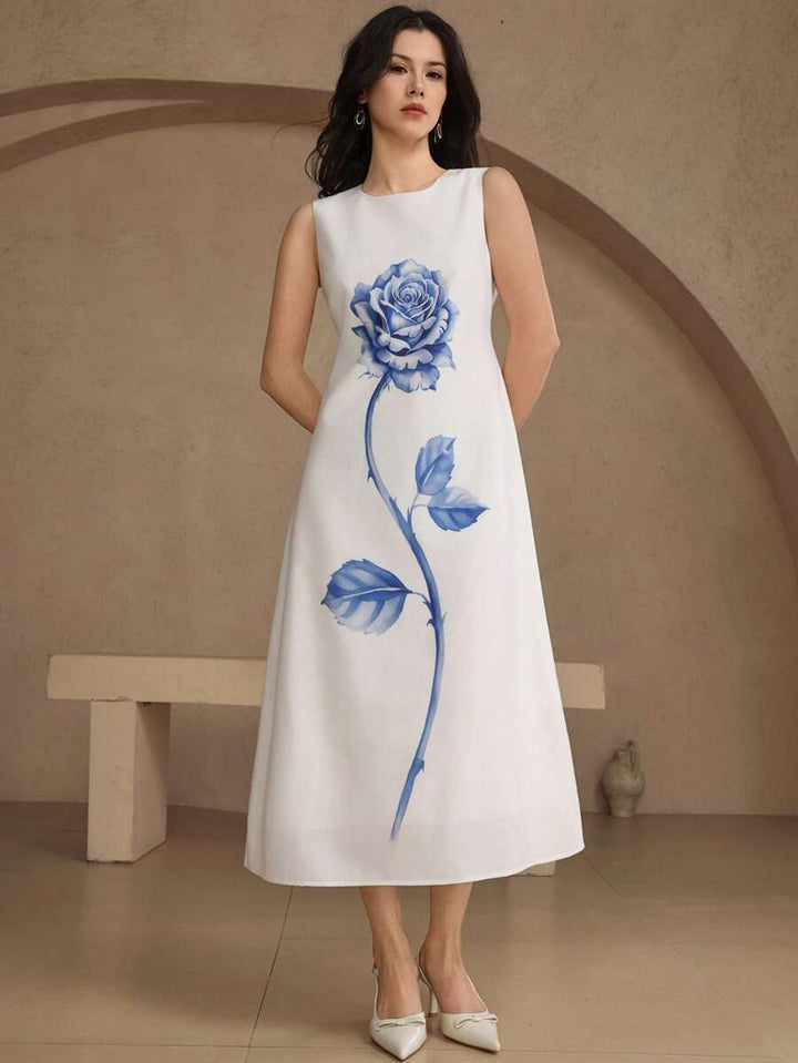 Rochie midi SHEIN, alb