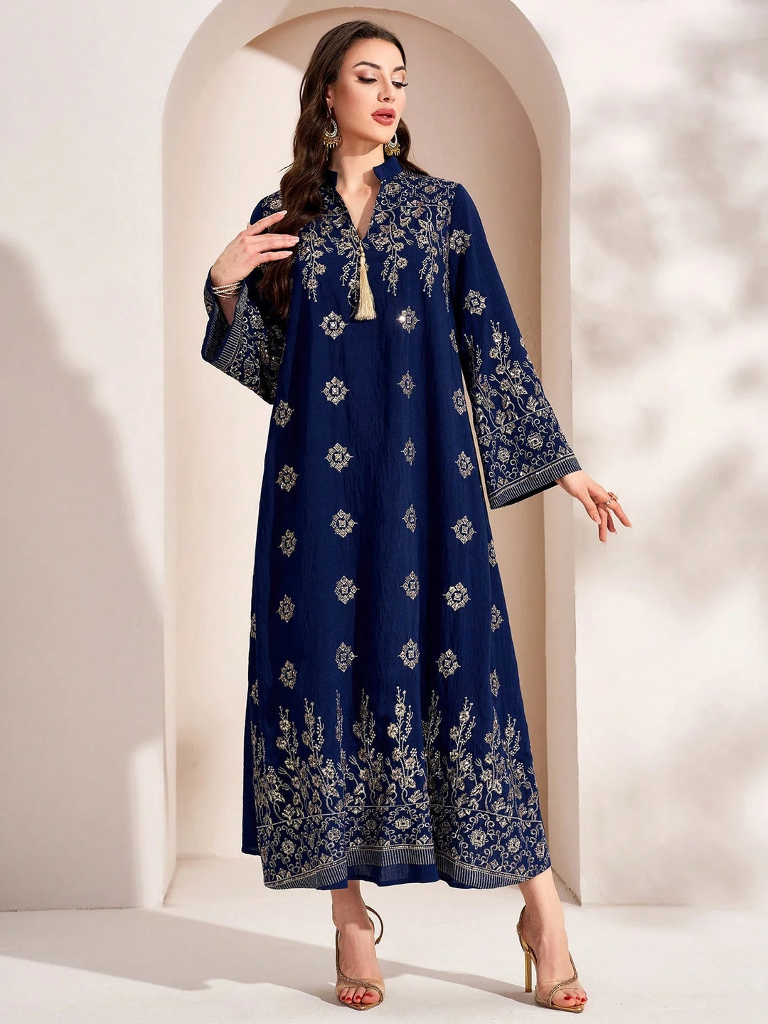 Rochie maxi SHEIN, albastru