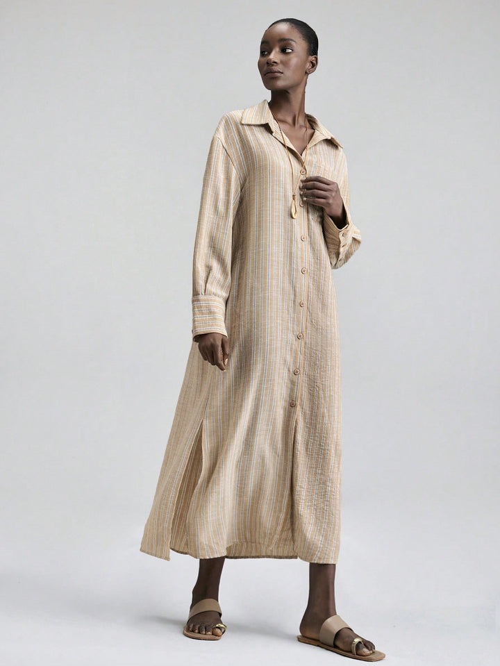 Rochie maxi SHEIN, kaki