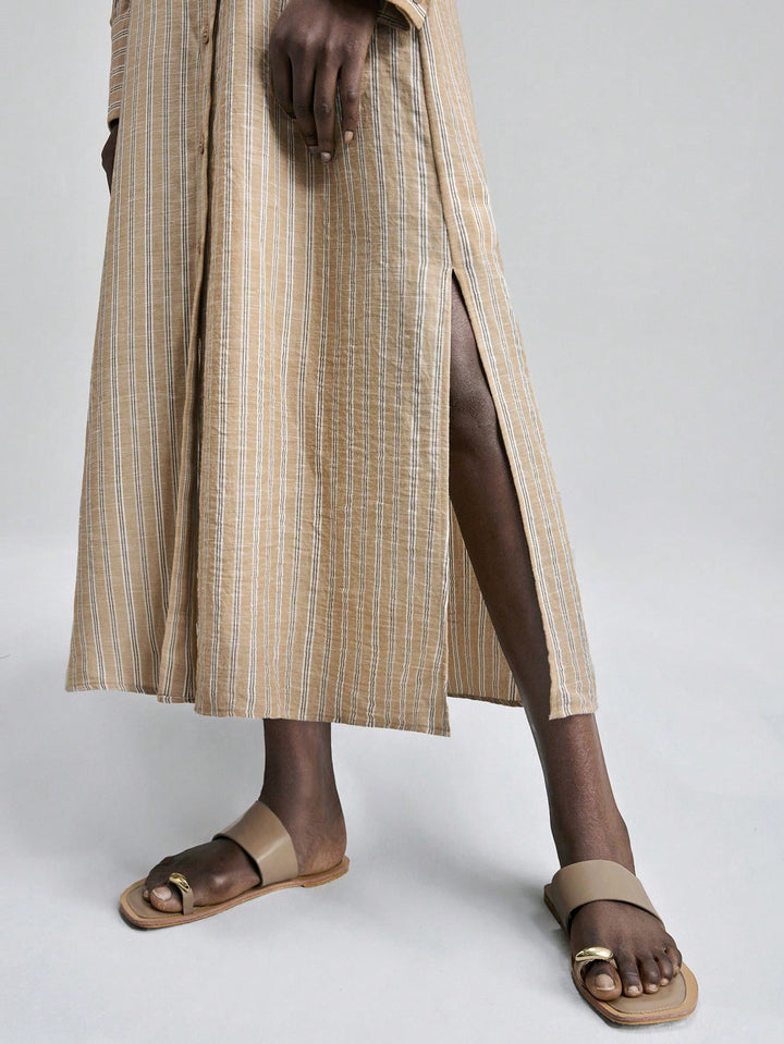 Rochie maxi SHEIN, kaki