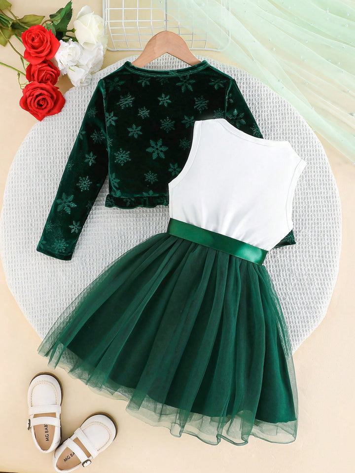 Set rochie si cardigan SHEIN, verde