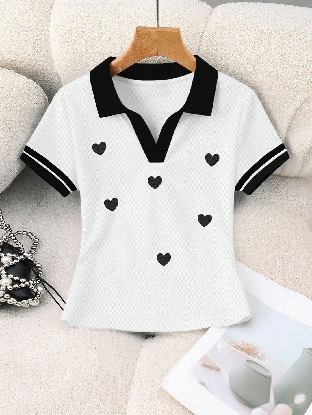 Top SHEIN, negru