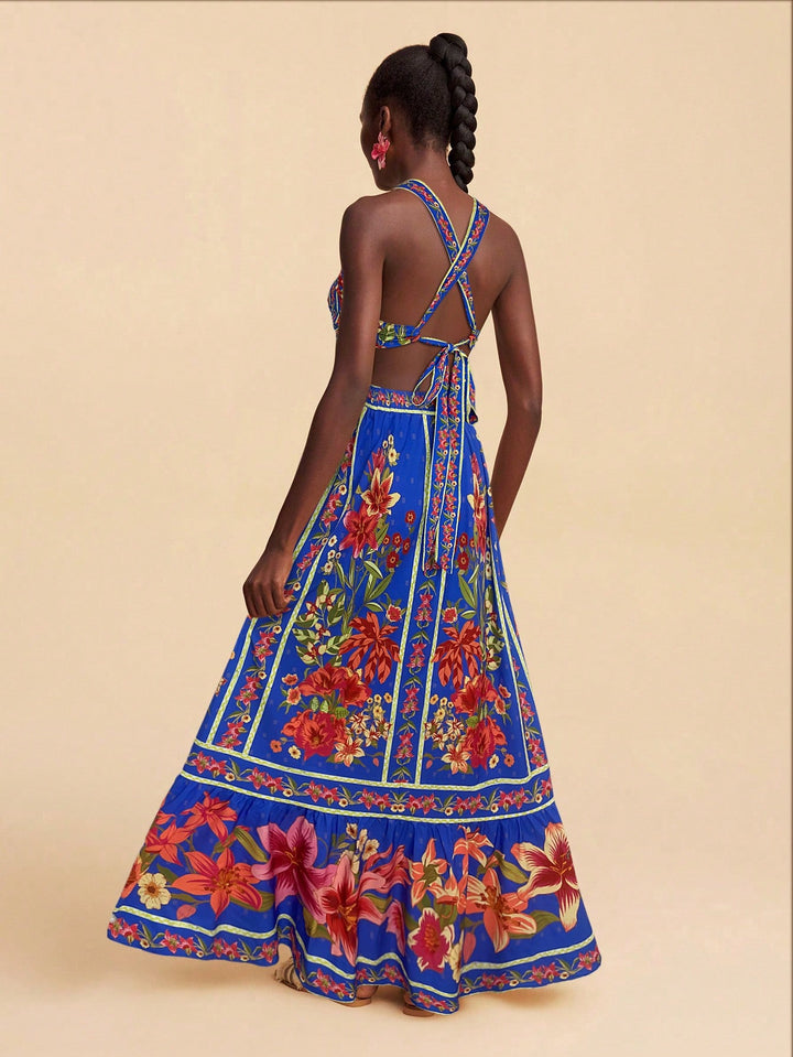 Rochie maxi SHEIN, albastru