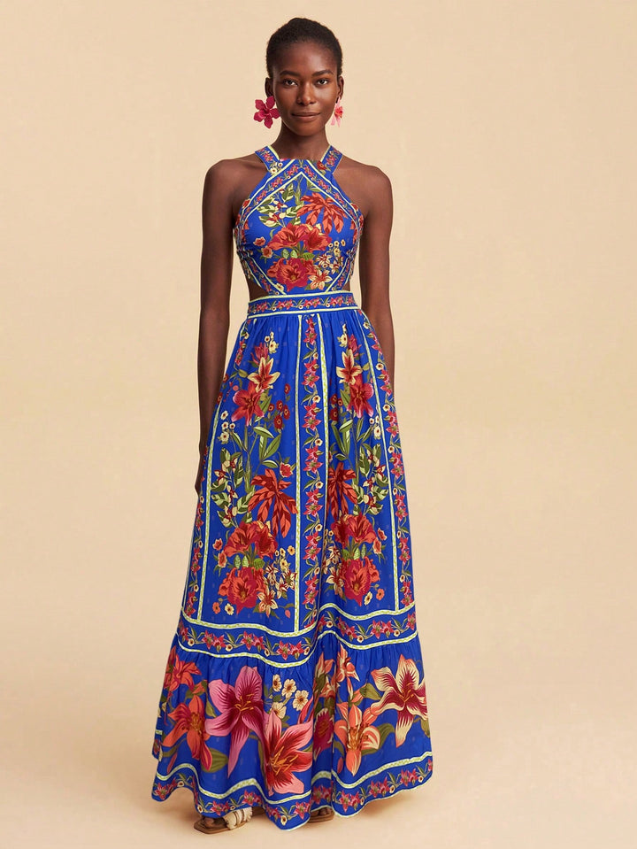 Rochie maxi SHEIN, albastru