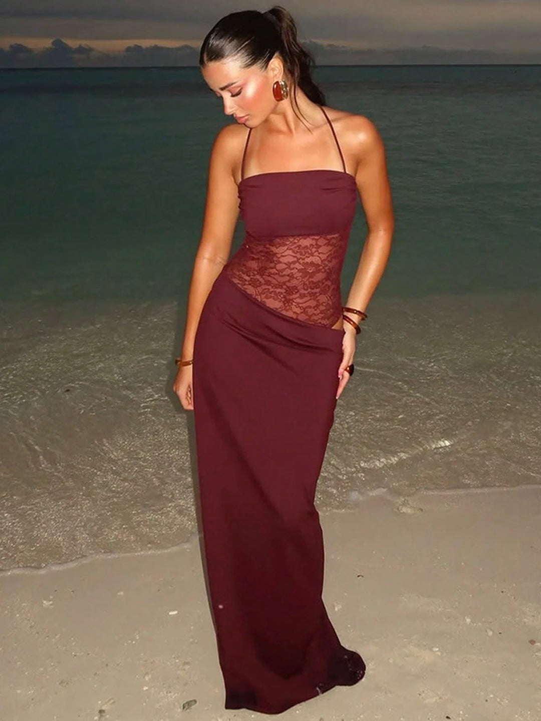 Rochie maxi SHEIN, roșu