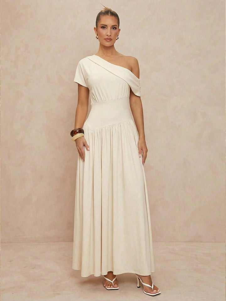 Rochie midi SHEIN, bej