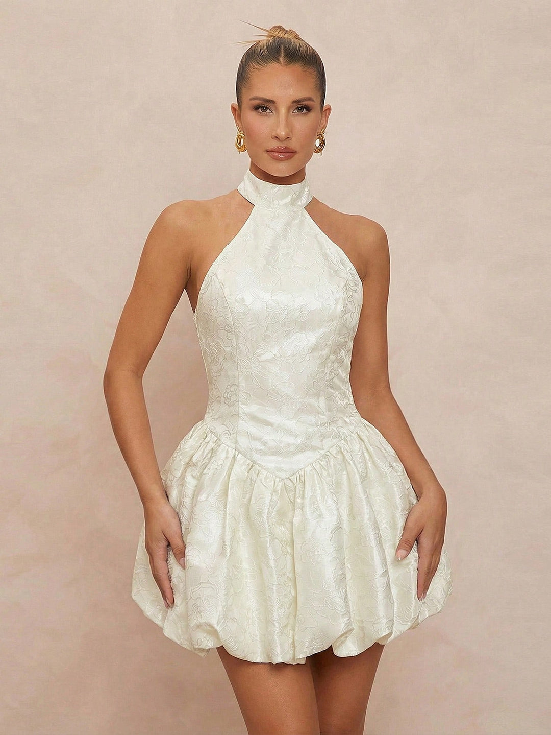 Rochie mini SHEIN, alb