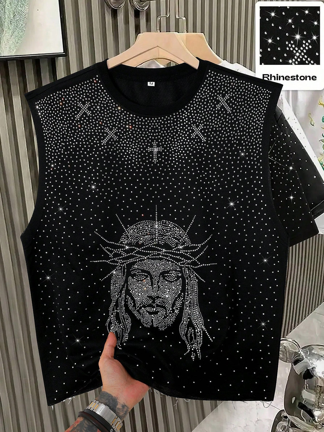 SHEIN felső, fekete
