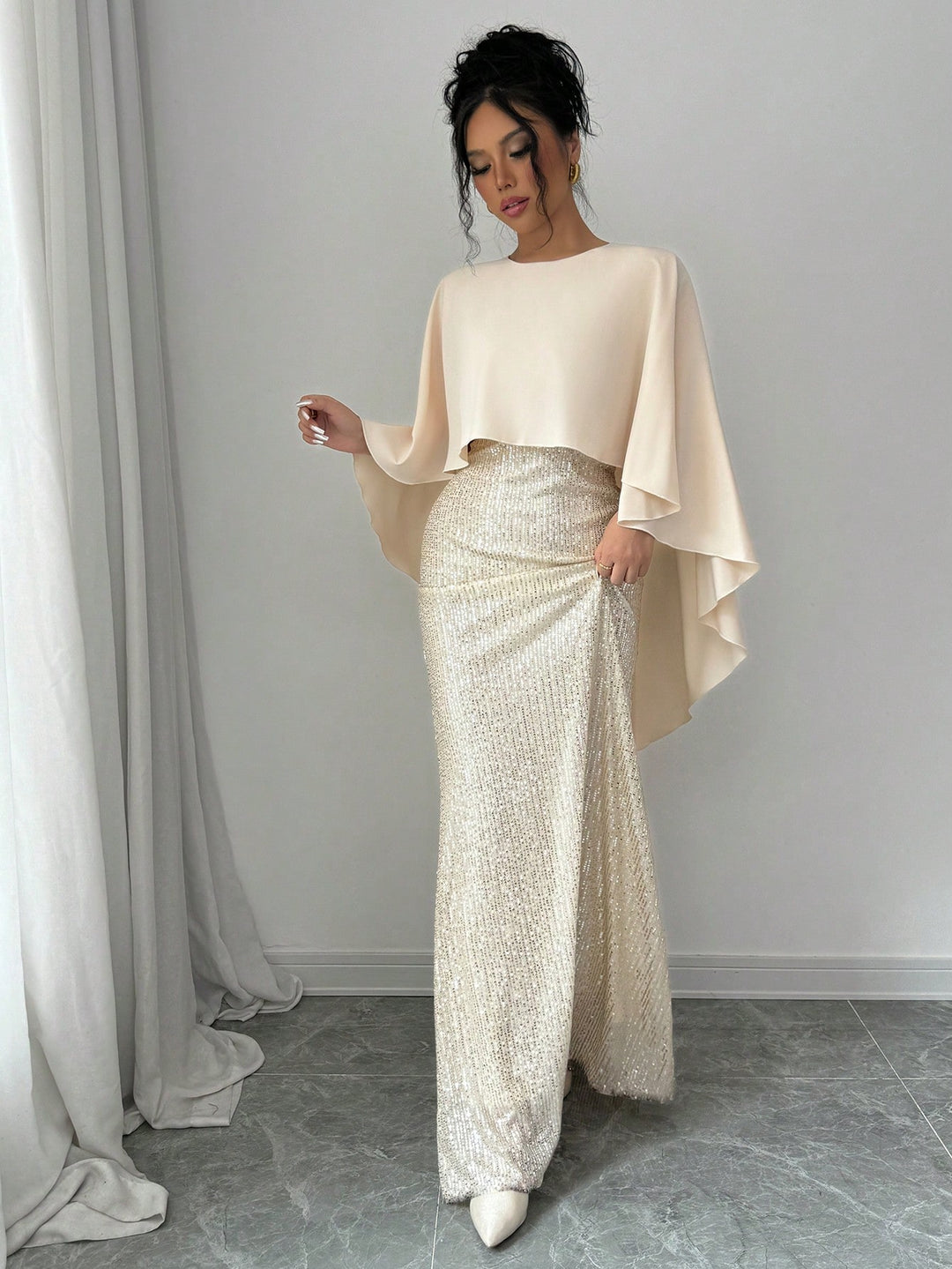 Rochie maxi SHEIN, portocaliu