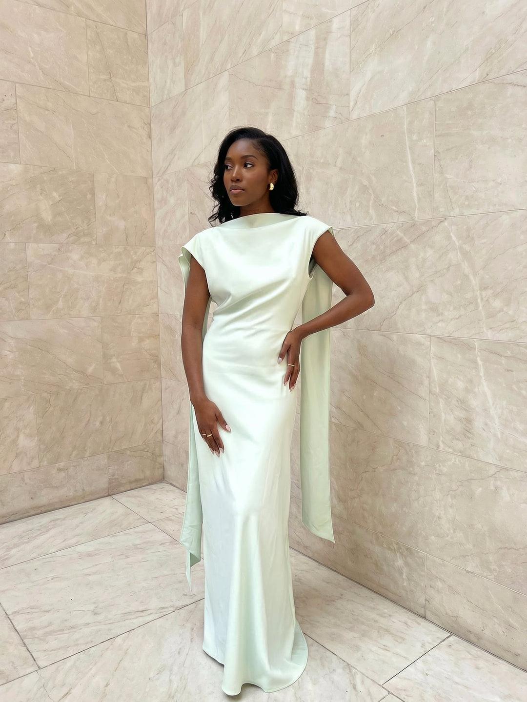 Rochie maxi SHEIN, verde