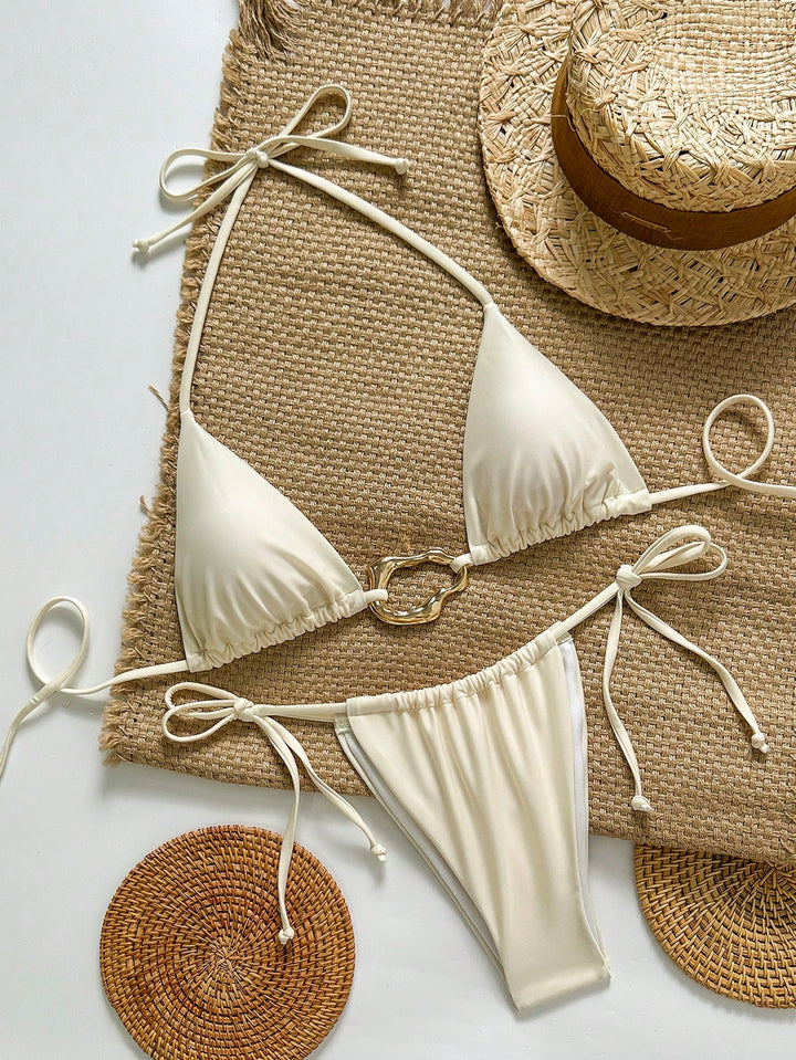 Set bikini SHEIN, alb