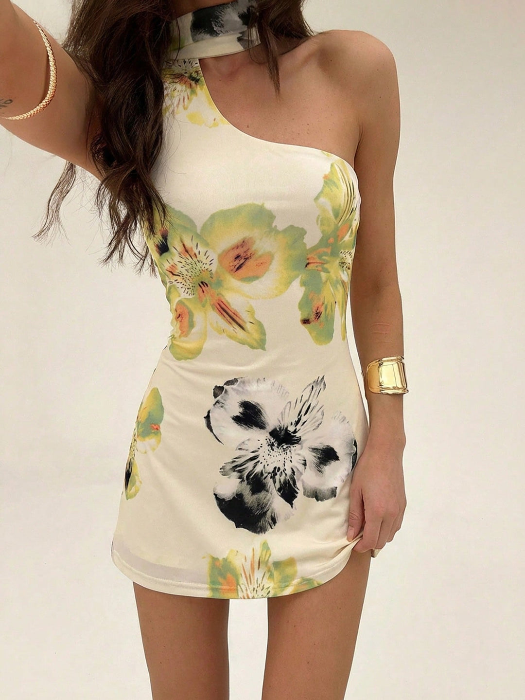Rochie mini SHEIN, galben