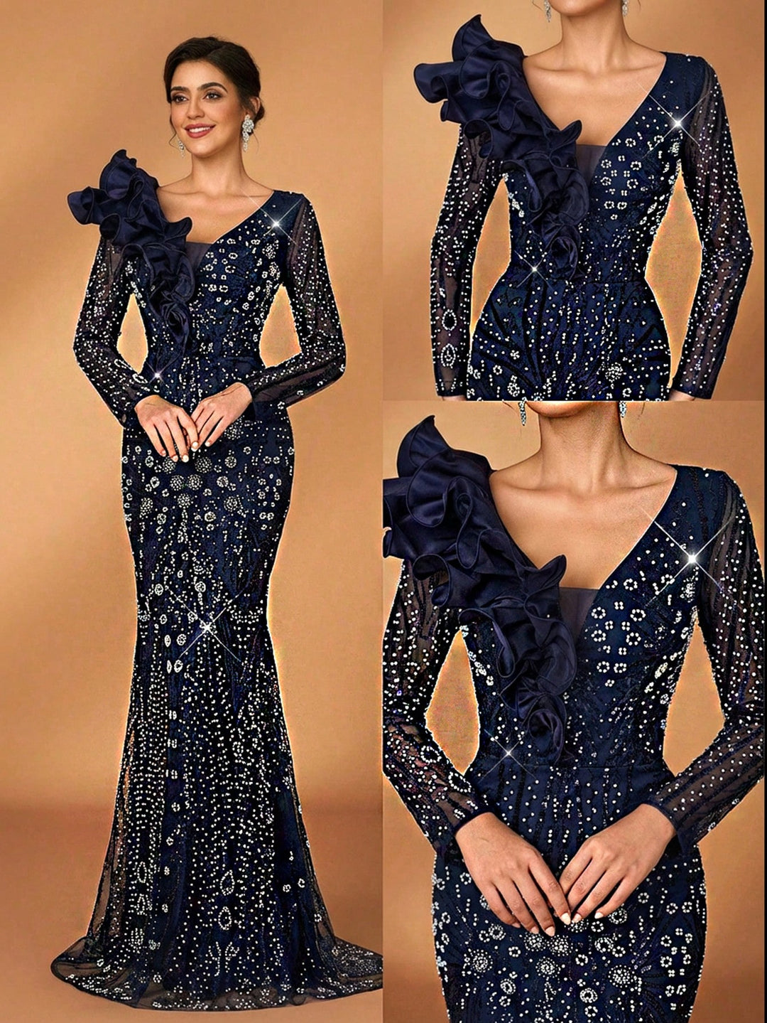 Rochie de ocazie SHEIN, albastru