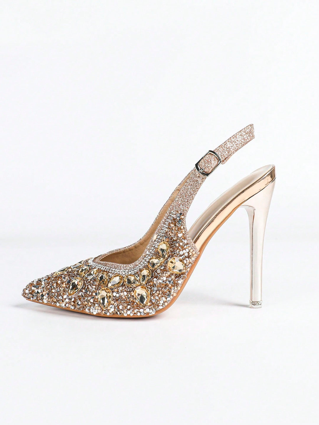 Pantofi cu toc SHEIN, auriu