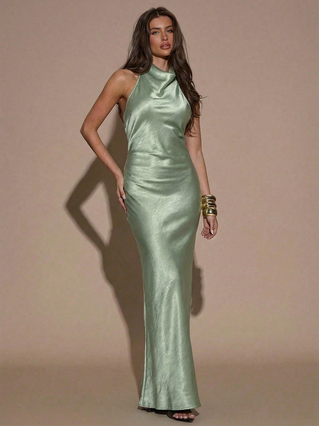 Rochie maxi SHEIN, turcoaz