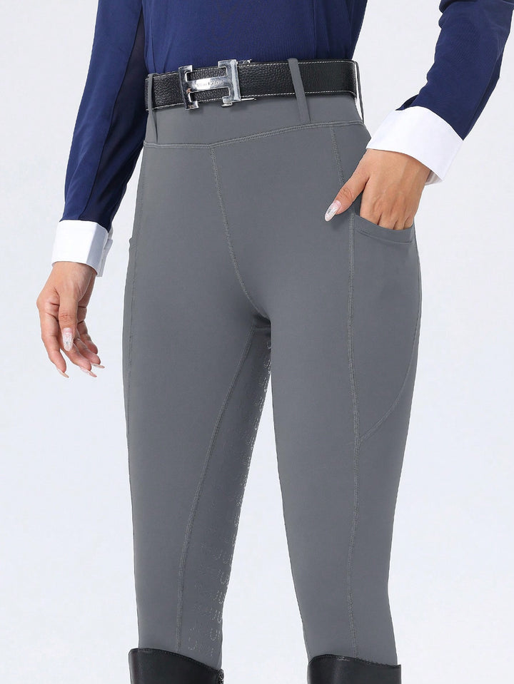 Pantaloni de echitație SHEIN, gri
