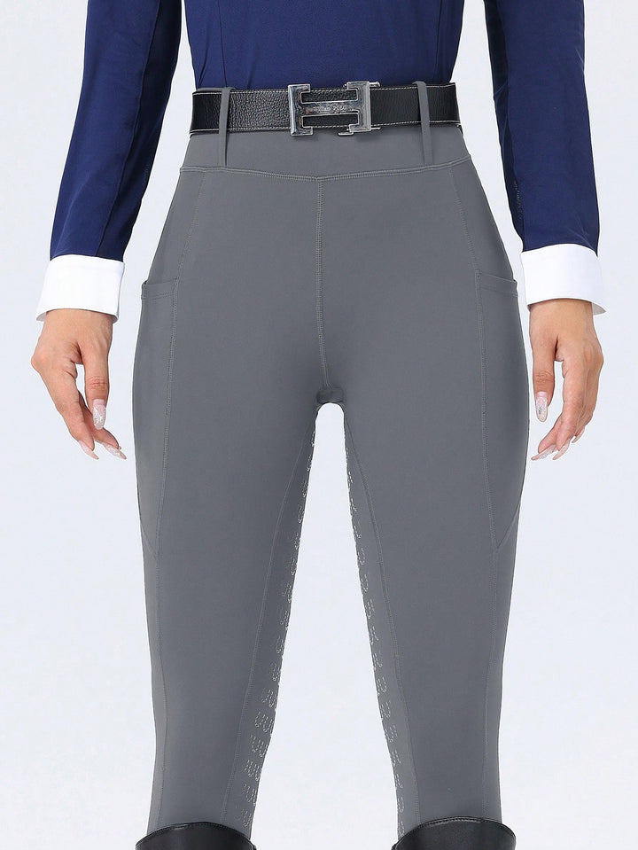 Pantaloni de echitație SHEIN, gri