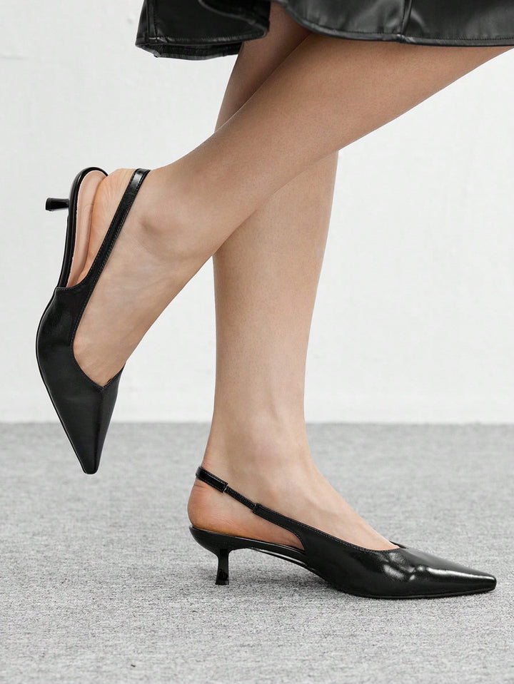 Pantofi cu toc SHEIN, negru