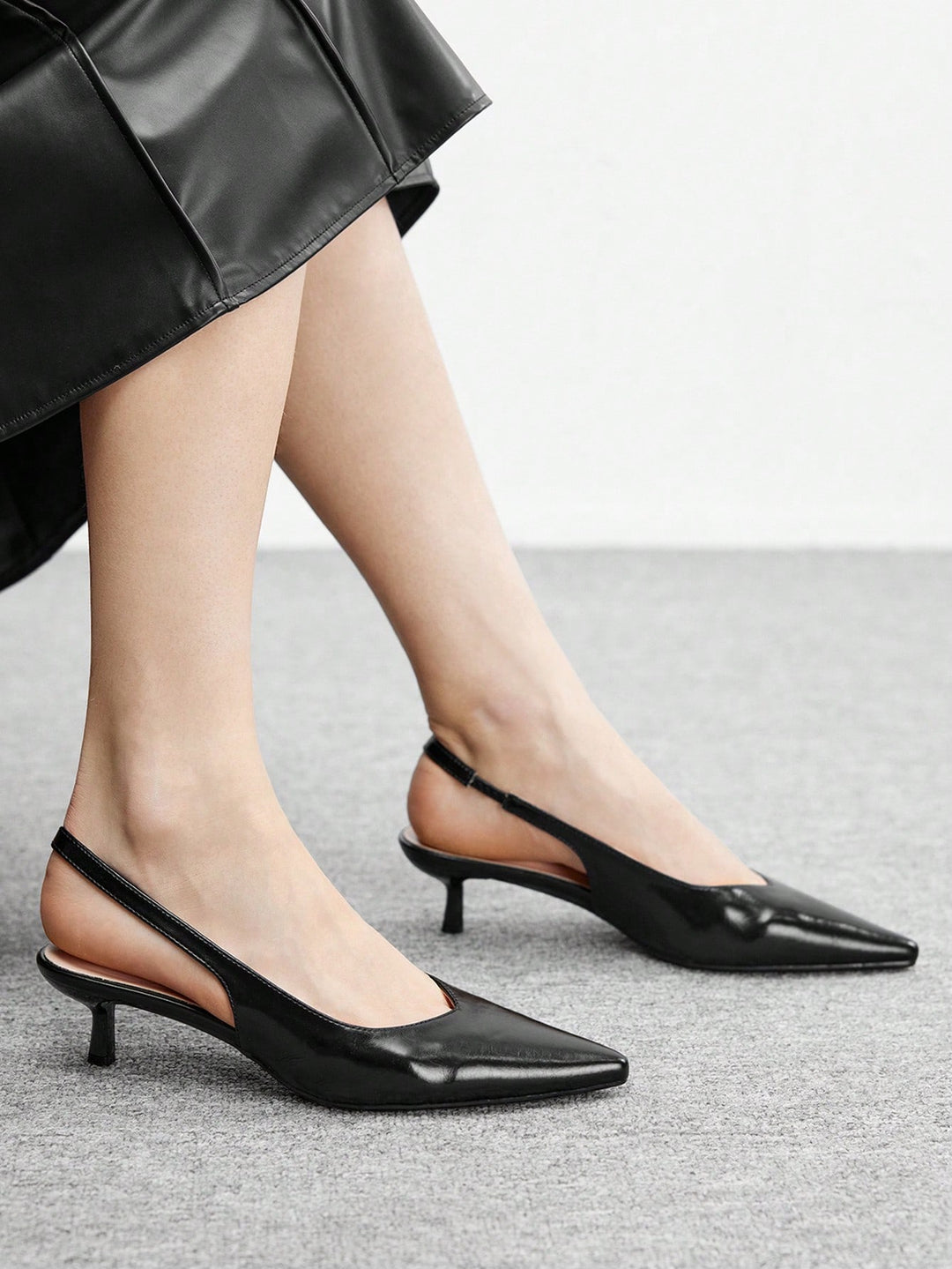 Pantofi cu toc SHEIN, negru