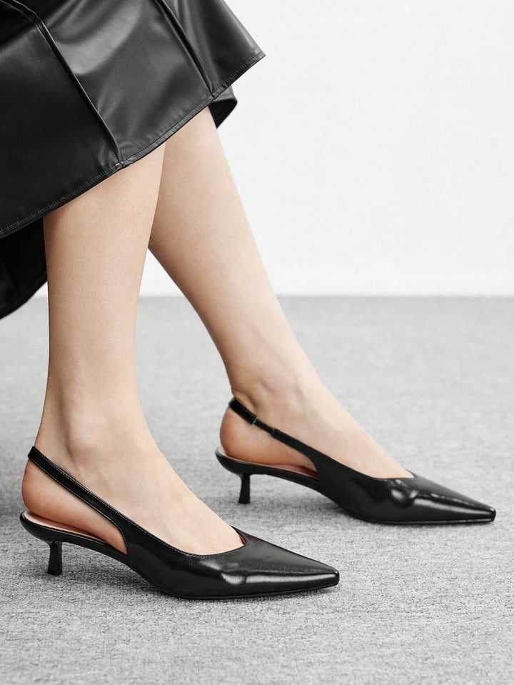Pantofi cu toc SHEIN, negru