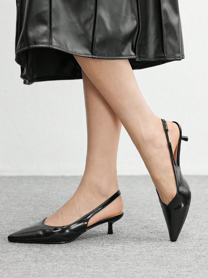 Pantofi cu toc SHEIN, negru