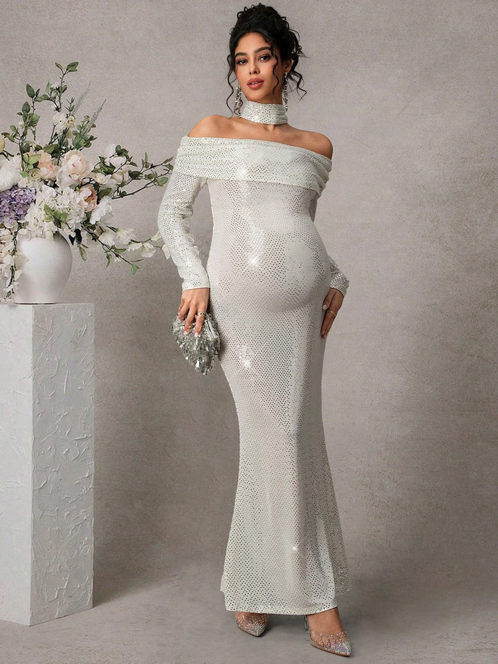 Rochie SHEIN, argintiu