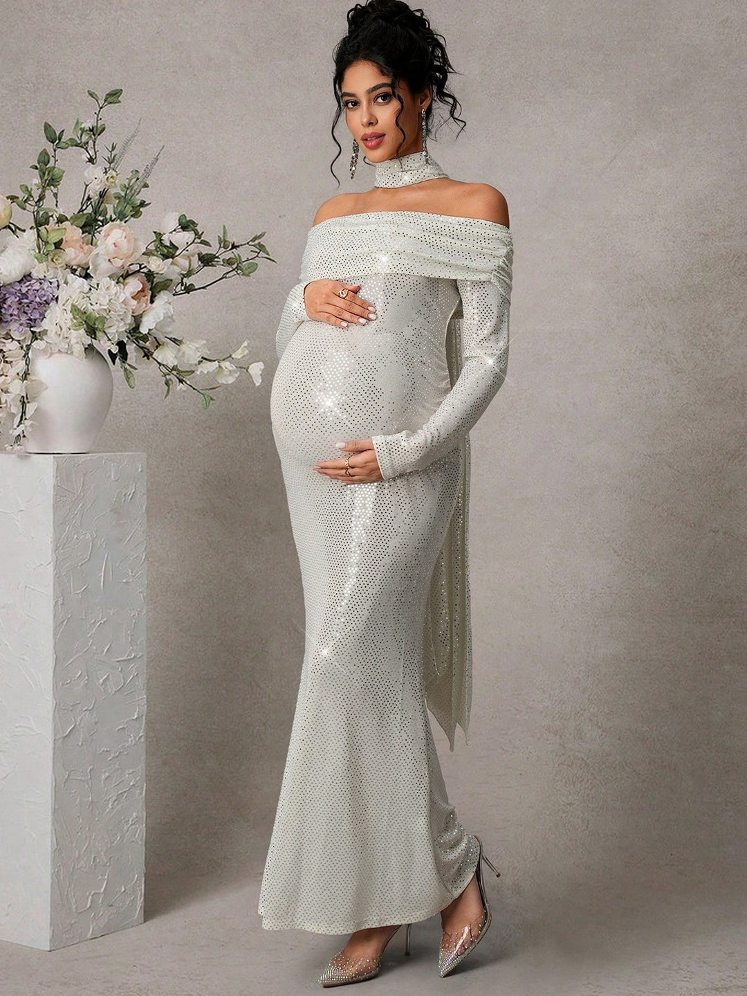 Rochie SHEIN, argintiu