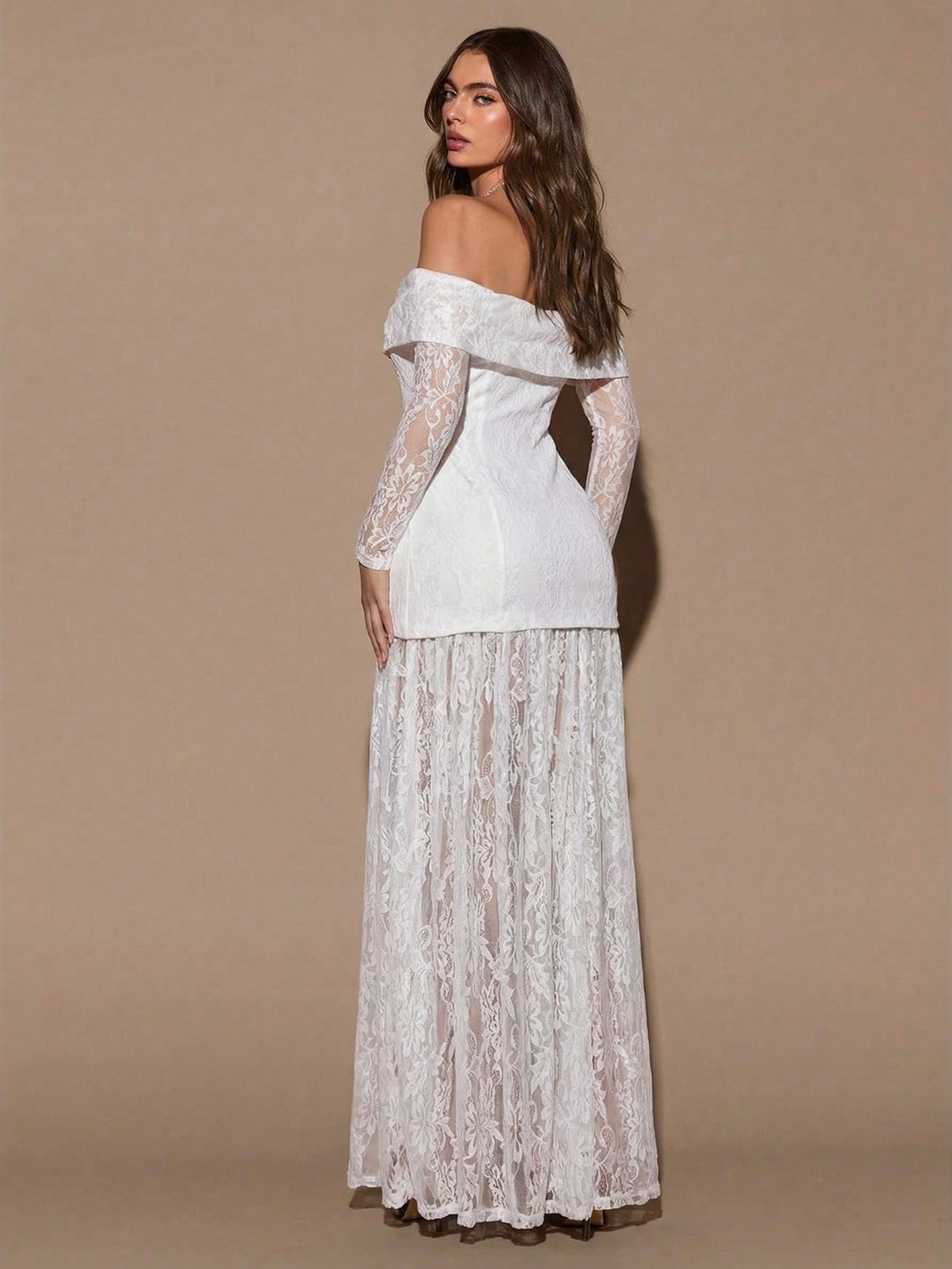 Rochie maxi SHEIN, alb