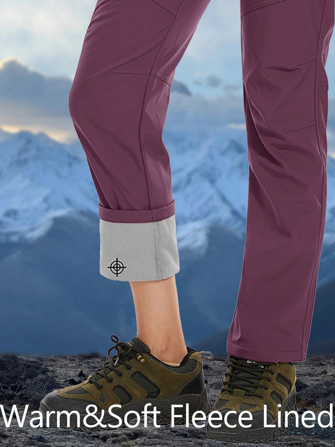 Pantaloni SHEIN, vișiniu
