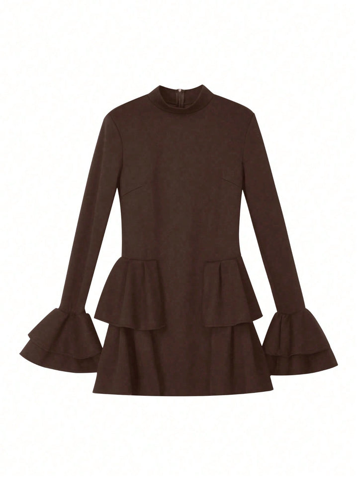 Rochie scurtă SHEIN, maro