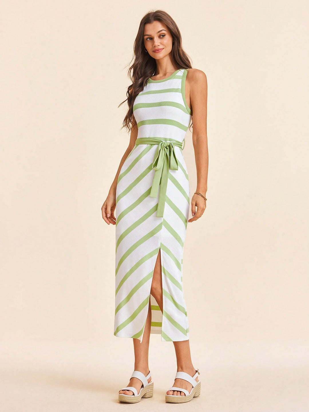 Rochie maxi SHEIN, verde