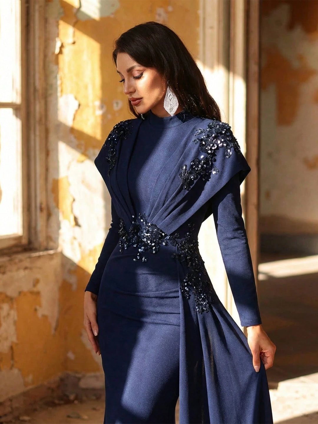 Rochie de ocazie SHEIN, bleumarin