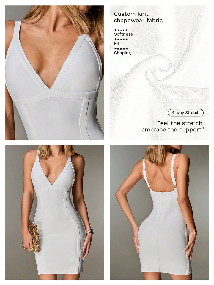 Rochie midi SHEIN, alb
