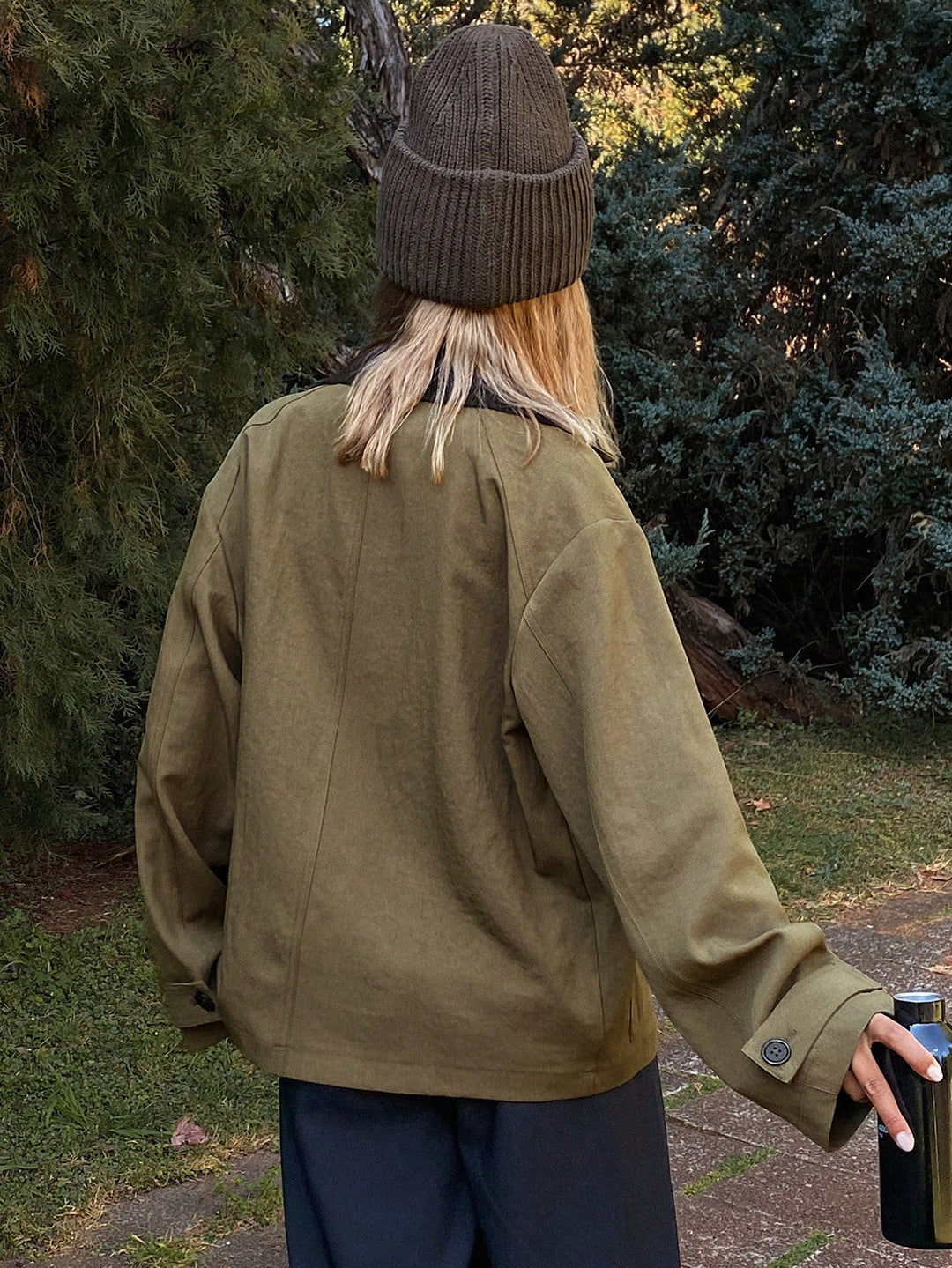 Palton SHEIN, verde