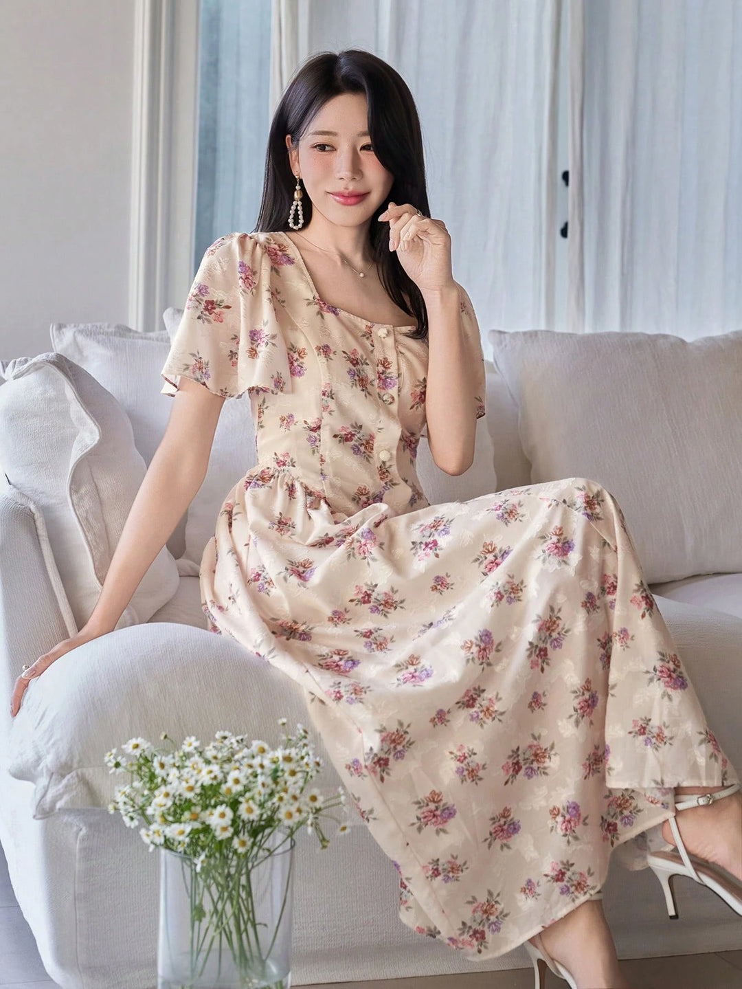 Rochie maxi SHEIN, mix culori