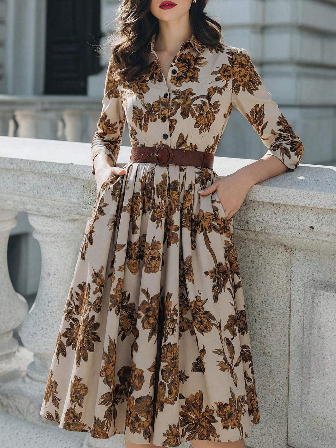 Rochie midi SHEIN, mix culori