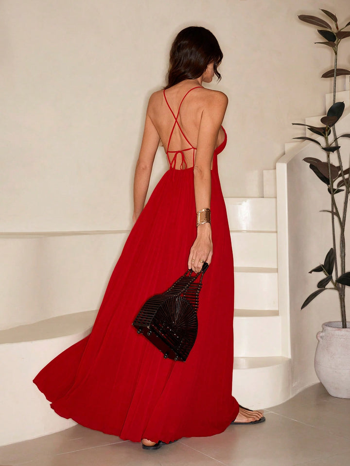 Rochie maxi SHEIN, vișiniu