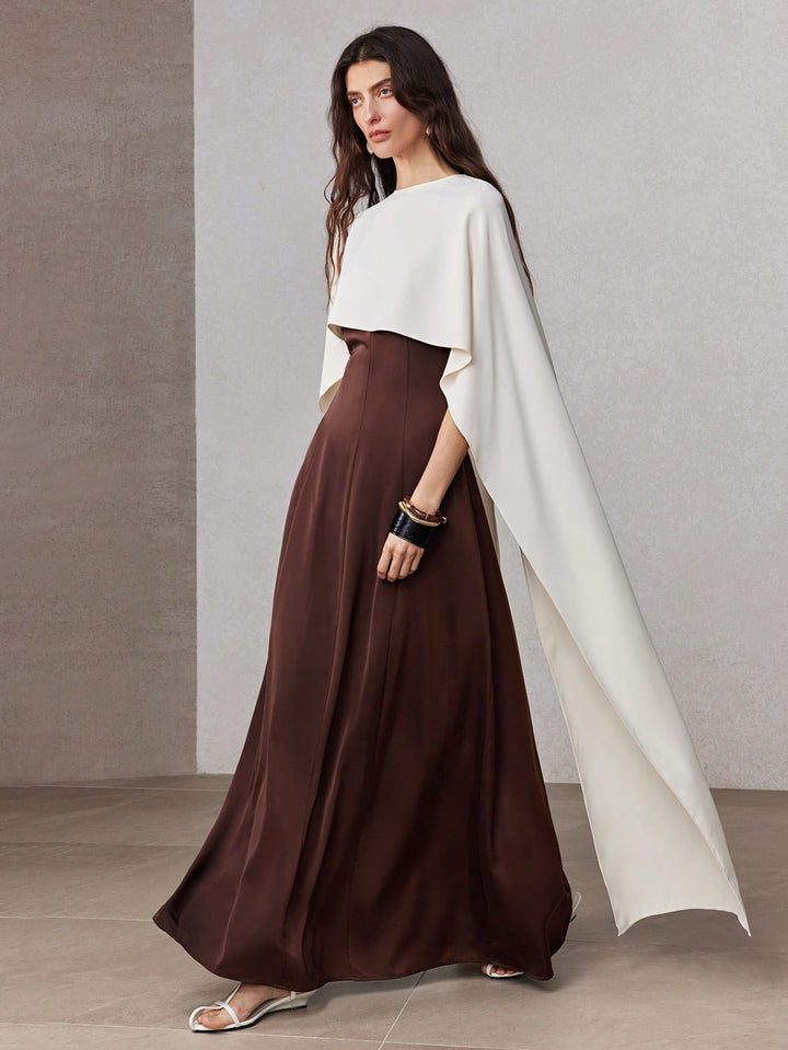 Rochie maxi SHEIN, maro