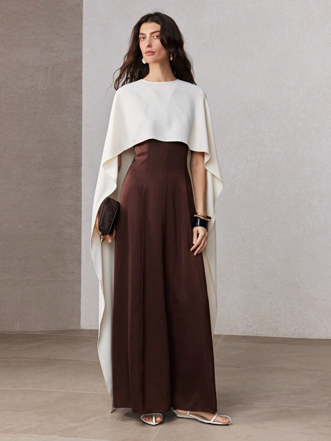 Rochie maxi SHEIN, maro