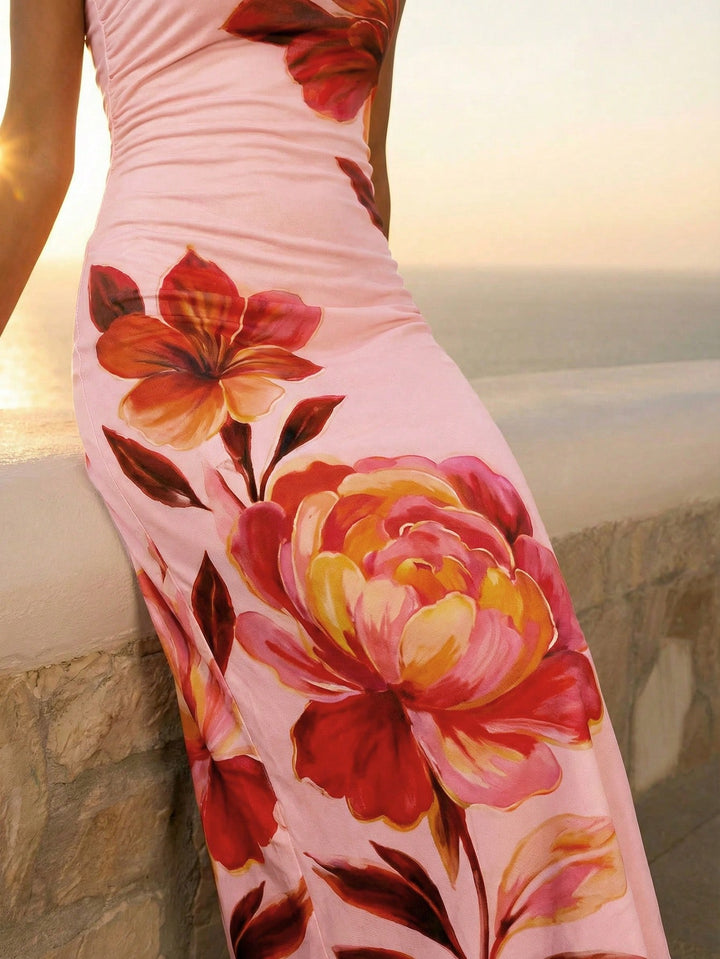 Rochie maxi SHEIN, roz