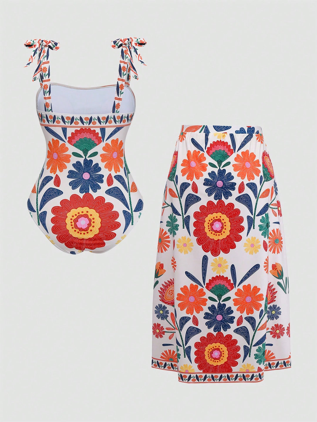 Costum de baie SHEIN, mix culori